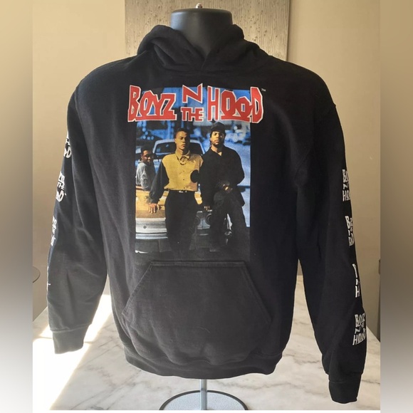Men’s Boyz In The Hood Hoodie- Black-Size Med./Runs Small😀 - Picture 3 of 5